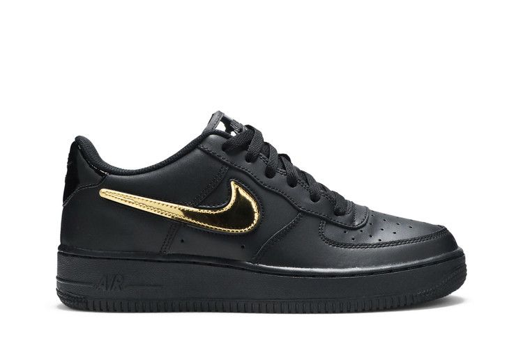Nike Air Force 1 LV8 3 GS 'Removable Swoosh - Black'