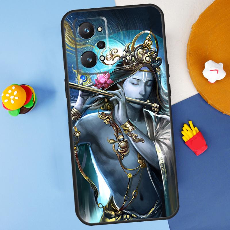 Indian God Lord Krishna For Realme GT7 Pro GT 6T 6 5 C67 C61 C55 C53 C51 C21Y C25S C75 10 11 12 13 14 Pro Plus Case