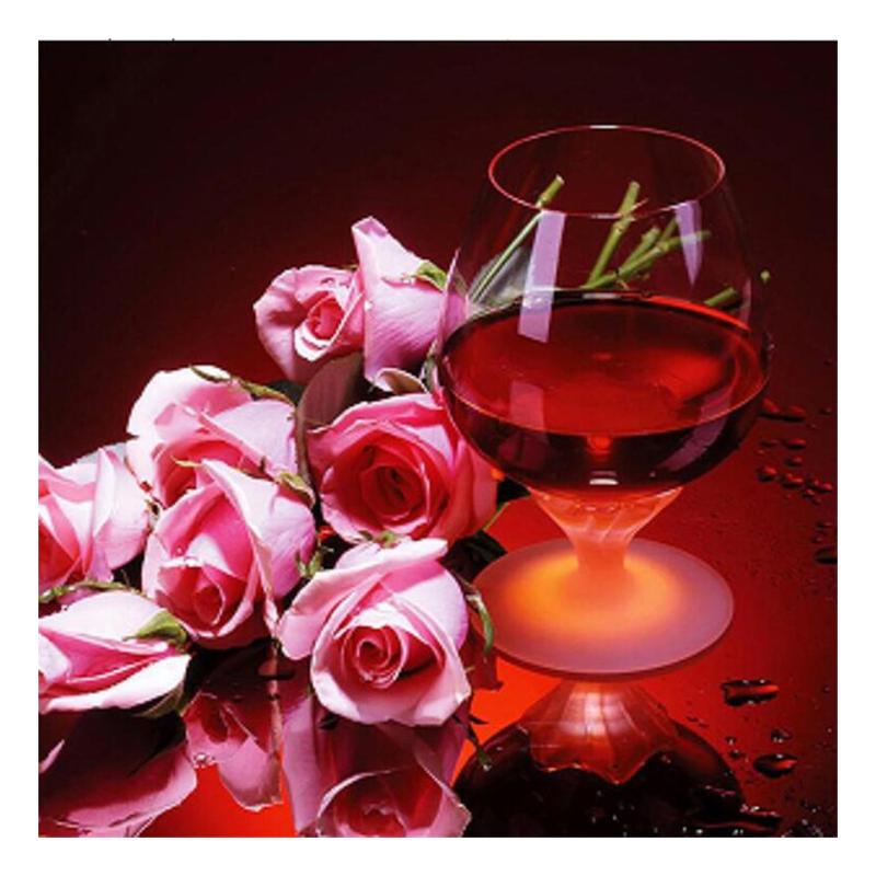 5D Diy алмазная живопись цветок роза вышивка крестиком полная круглая дрель вышивка Алмазная мозаика картина из страз Декор подарок