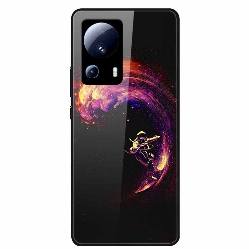 For Xiaomi 13 Lite 5G Case Tempered Glass Hard PC Back Cover For Xiaomi 13 Lite 2023 Phone Cases Mi 13Lite Silicone Bumper Capas