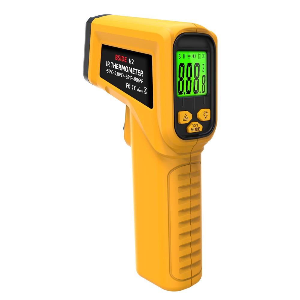 -50~530 по Цельсию Ручной лазерный инфракрасный термометр 12:1 бесконтактное цифровое позиционирование цели