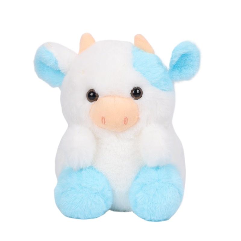 Плюшевая игрушка Kawaii Strawberry Cow для детей, мягкая кукла, разноцветная подушка, праздничный подарок, 20 см