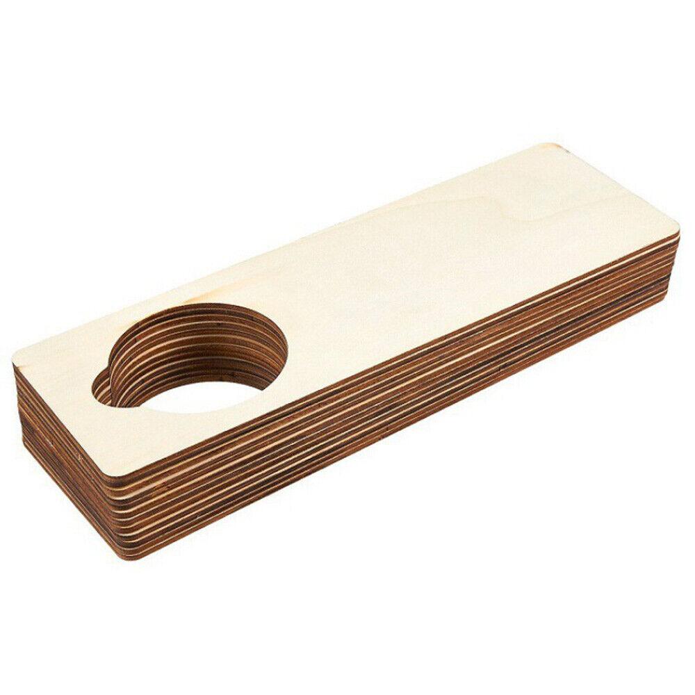 10 шт., подвесные таблички из древесной стружки на дверь, пустые, самодельные бирки, поделки, украшения для дома