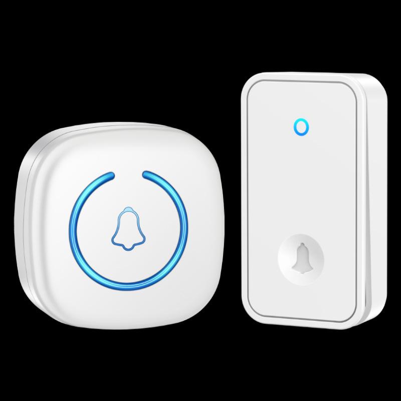 Кинетический беспроводной водонепроницаемый дверной звонок, без батареек, дальний радиус действия, высокая громкость, идеально подходит для пожилых людей.