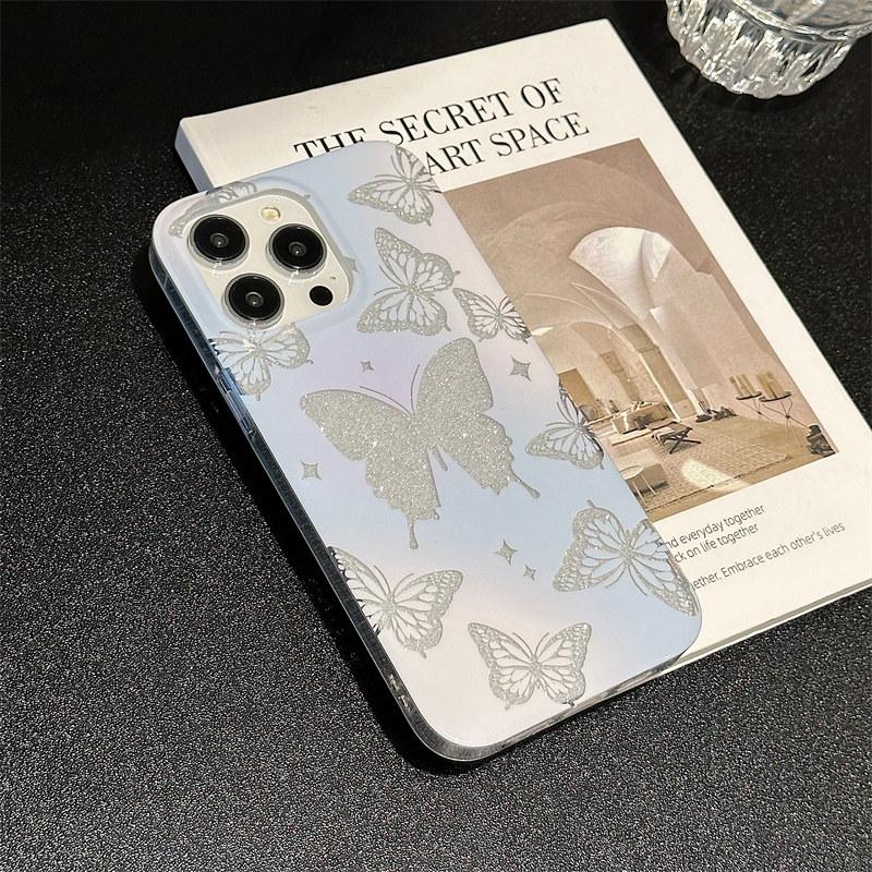 Роскошный блестящий чехол для телефона с бабочкой, подходящий для iPhone 14, 13, 12, 11 Pro Max, комплексные чехлы для защиты от падения