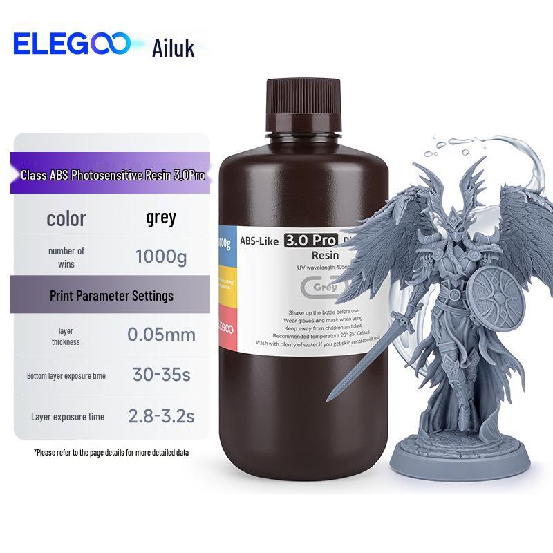 Фотополимерная смола для 3D-принтера ELEGOO - Высокая прочность, совместима с LCD 405 нм