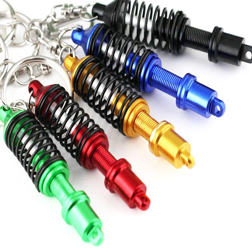 Gift Shock Absorber Alloy Keychain Keyring Adjustable Coilover Spring Key Ring