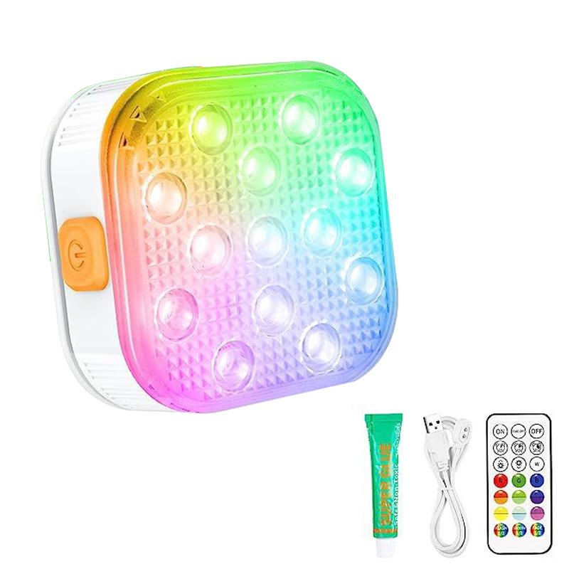 Underwater Lights LED Submersible Pool Lights Rechargeable 200FT Remote Control Swimming Pool Light with Timer Color Changing