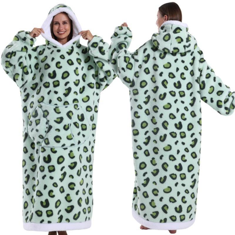 Осенне-зимний спортивный и досуговый теплый ТВ-плед для пожилых женщин, плюшевый, удобный, мягкий халат, теплый пушистый халат