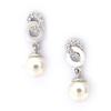 Les Trésors De Lily [K2433] - Silver Earrings 'Sissi' Silver White (rhodium-plated) - 17x6 Mm