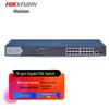 Hikvision 18-портовый гигабитный неуправляемый коммутатор PoE для монтажа в стойку