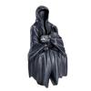 Halloween Grim Reaper Figurine Spooky Black Robe Death Ghost Resin Statue Sculpture Indoor Home Office Desktop Decoration Ornament Festival Gift