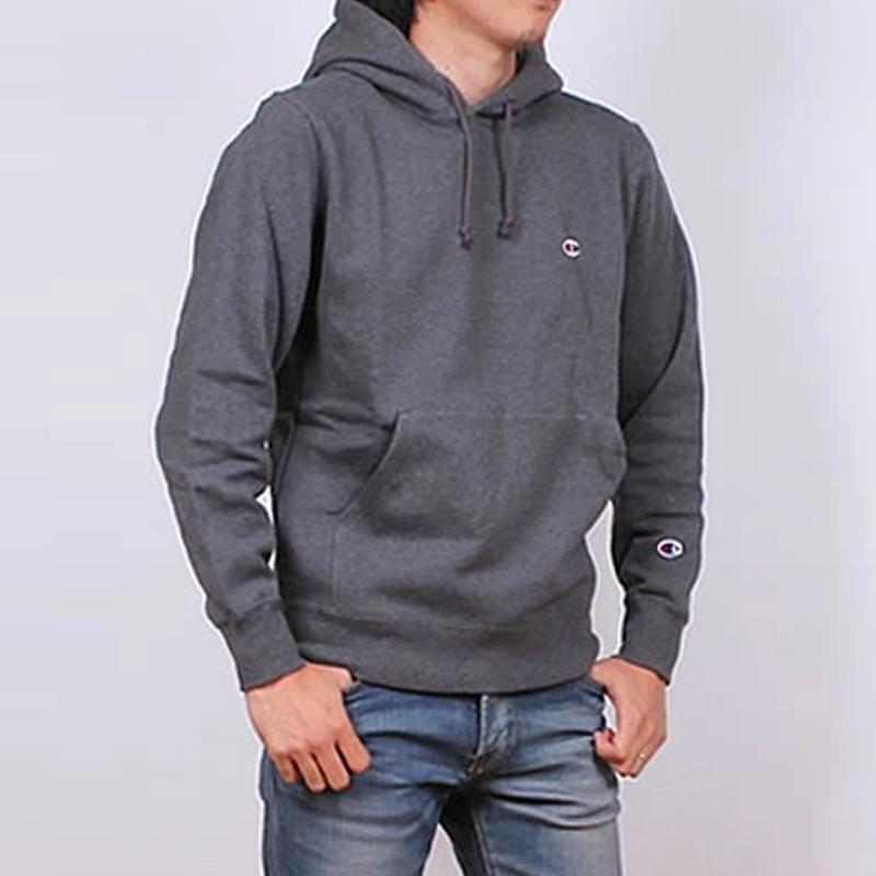 Champion Sweatshirts Unisex Charcoal Gray Hooded Thickened Regular C3-C125-089