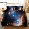 Комплект постельного белья Starry Sky Blue Orange Galaxy Starry Sky Theme Twin Комплект постельного белья из микрофибры Double Queen King Size Покрывало для пододеяльника