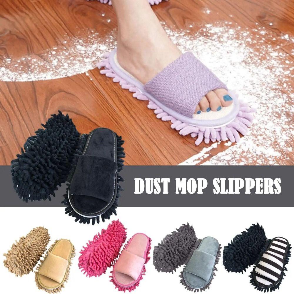 Microfiber Wiping Slippers Portable Cleaning Slippers Cleaning Tools Mopping Shoes Unisex
