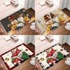 Christmas Gnome Printed Kitchen Carpet Living Room Dining Room Laundry Floor Mat Bath Balcony Hallway Non-slip Door Mat