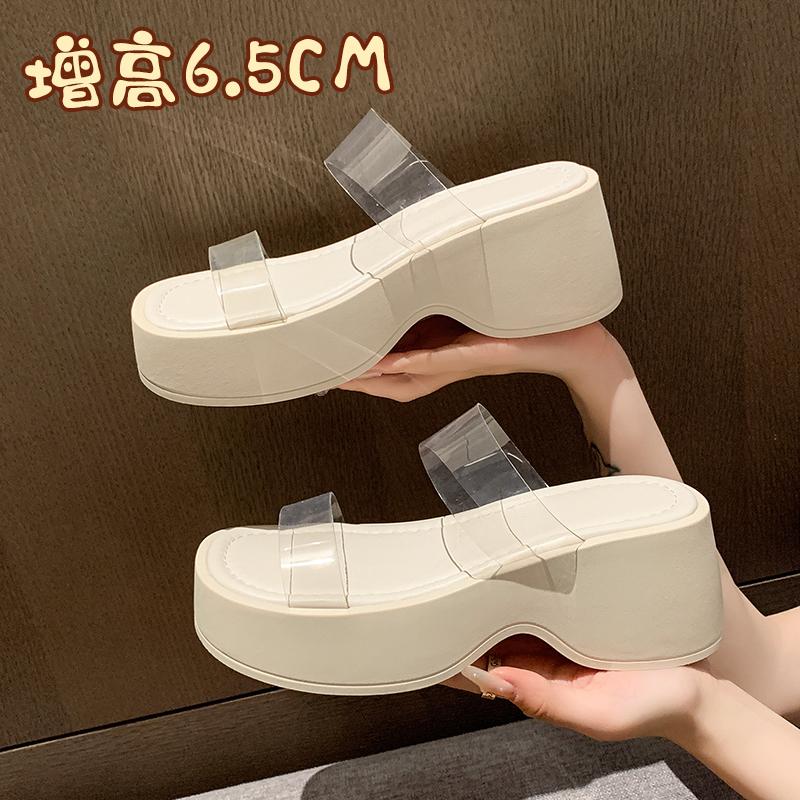 Модные женские босоножки на высоком каблуке, тапочки, женские шлепанцы, летняя обувь, женские туфли-лодочки, сандалии, прозрачные шлепанцы, Mujer 2024