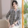 Новый стиль одежды для женщин среднего и пожилого возраста, модный кардиган-свитер, благородный топ, весенняя одежда для мамы, вязаная короткая куртка