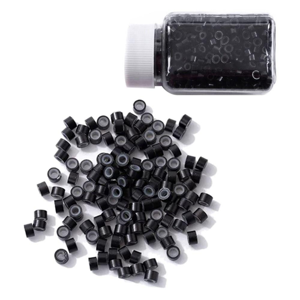 500pcs Silicone Nano Ring Micro Beads 5 Colors Micro Hair Extensions Rings  Dreadlock