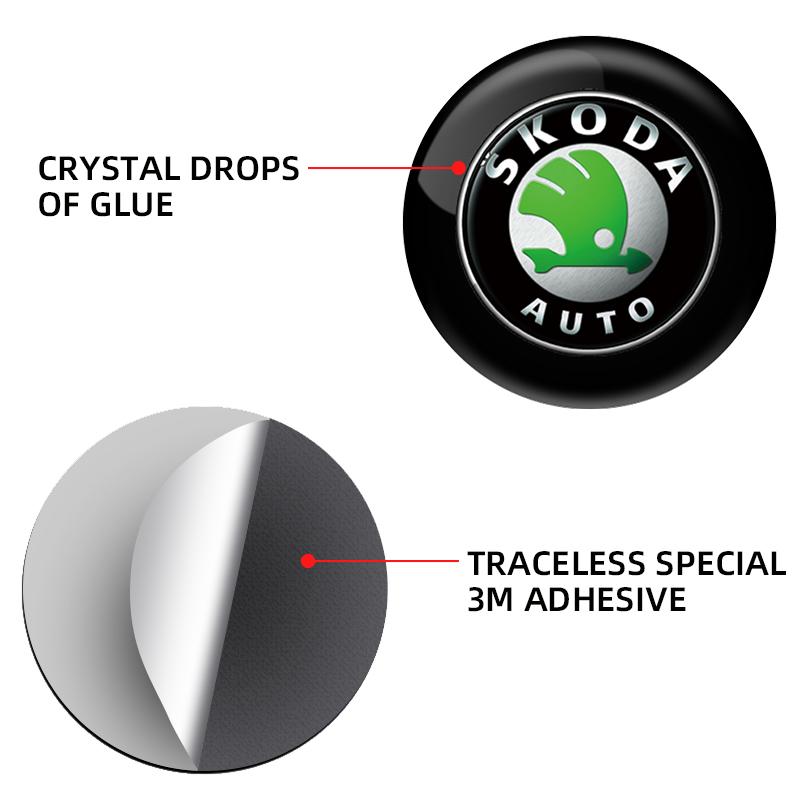 NADH5 Valve Stems & Caps Car Door Lock Keyhole Anti-blocking Protection Stickers For Skoda YETI Octavia SUPERB