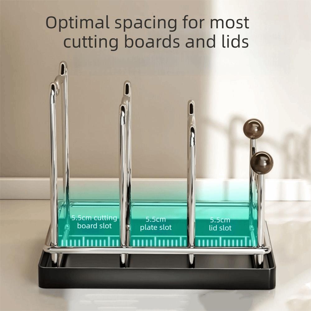 Multi Layer Pot Lid Storage Rack Vertical Cutting Board Holder Chopping Board Organizer  Plates
