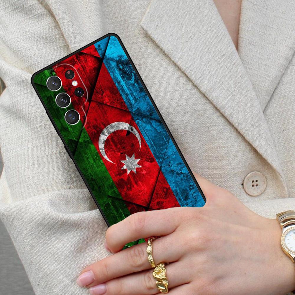 Чехол для телефона с флагом Азербайджана для Samsung Galaxy S26 Ultra S25 S24 S23 S22 S21 S20 Note10