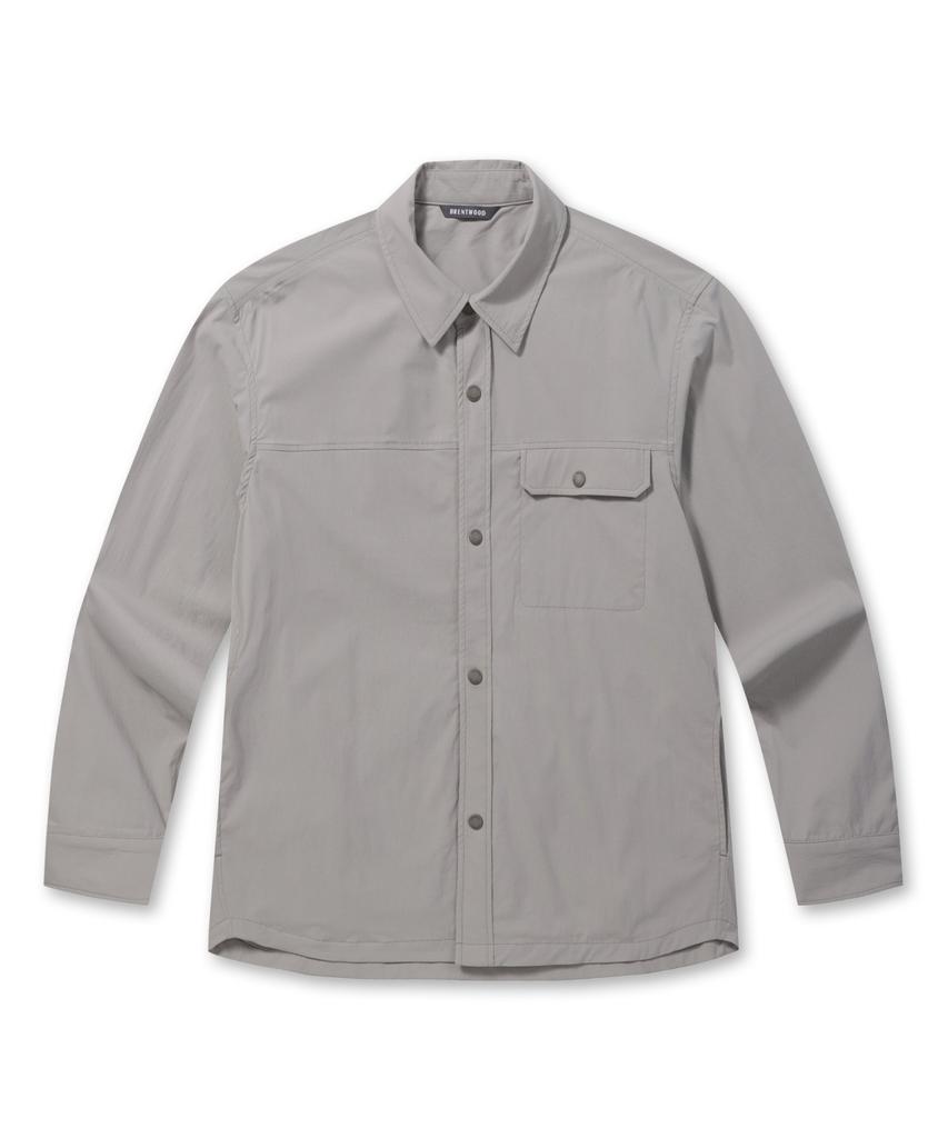 BRENTWOOD Spring Solid Shacket_Brsas25711Gyx