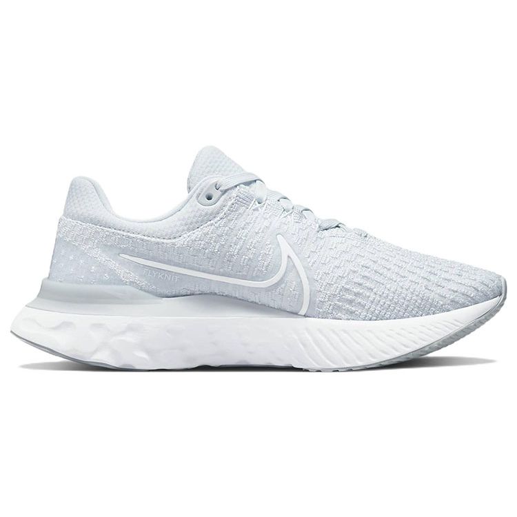 Nike Женские кроссовки React Infinity Run Flyknit 3 Pure Platinum Синий Белый DD3024-004