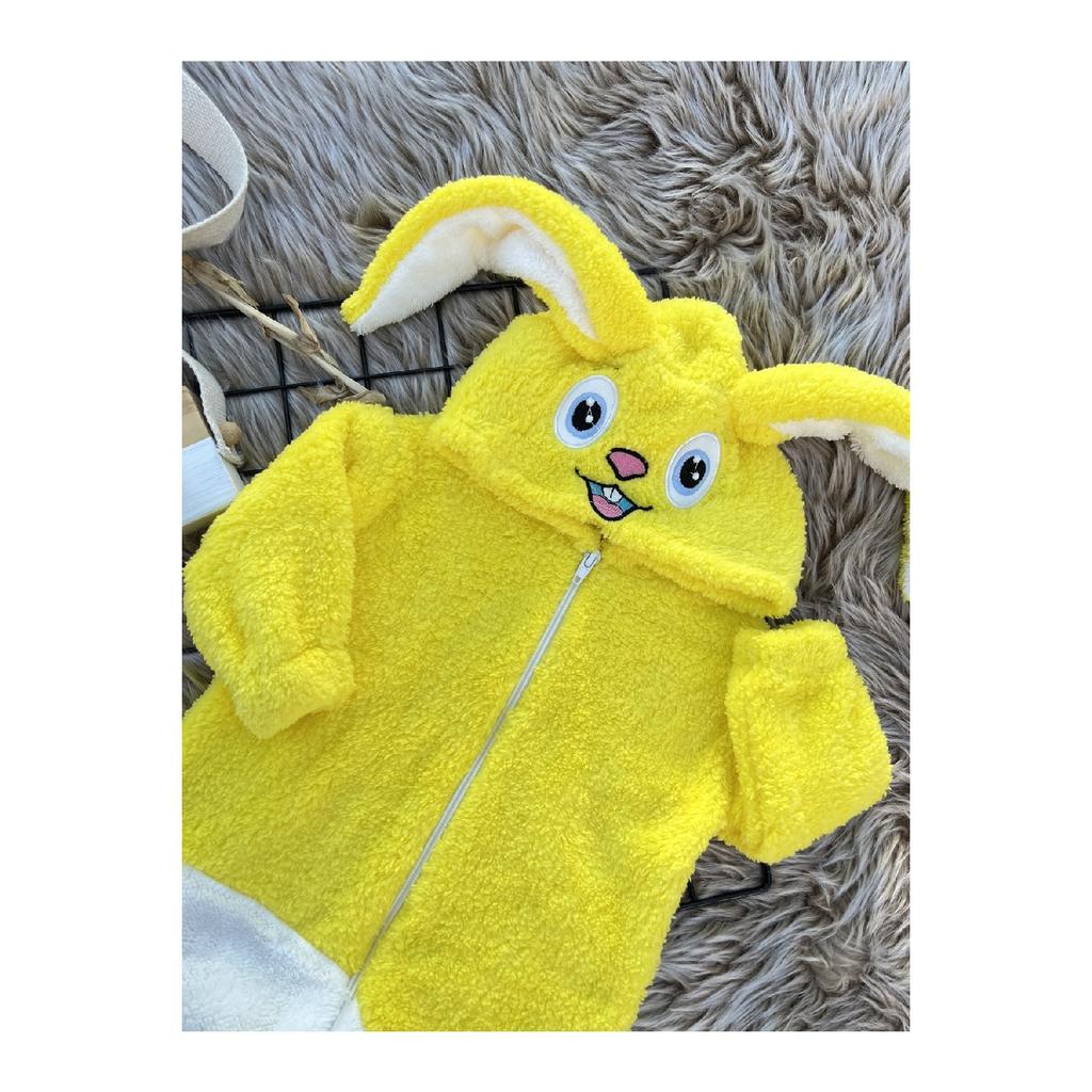 Welsoft плюшевый унисекс зимний детский спальный мешок с кроликом на молнии