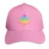 Sacred Geometry Metatrons Cube in raibow colors Baseball Cap funny hat western Hat Designer Hat luxury caps Unisex Womens