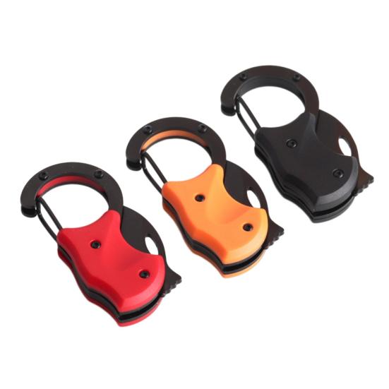 Mini Cutter Sharp Blade Drop-resistant Foldable Anti-rust Stainless Steel Backpack Hanging Mini Cutter