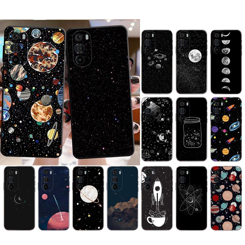 Phone Case For Motorola Edge 50 40 Pro 60 50 40 30 Ultra Neo Fusion Moto G85 G72 G53 G54 G84 G13 G32 Cartoon Space Planet