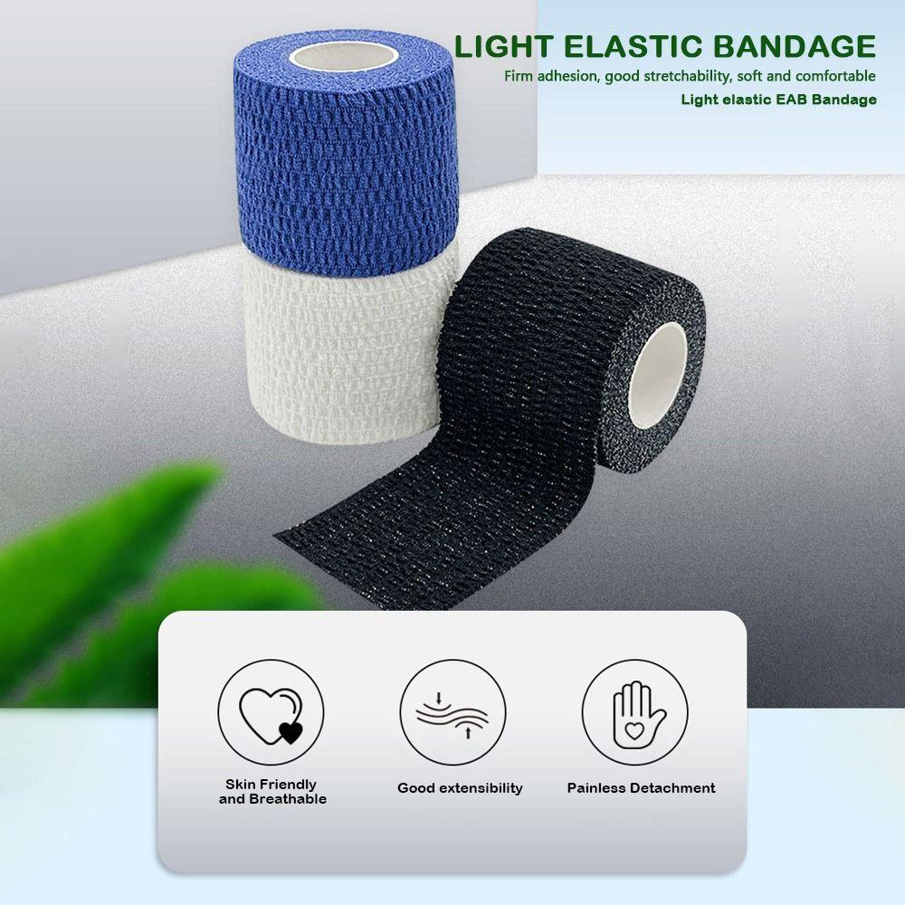 Новая одноразовая самоклеящаяся бинтовая лента Высокоэластичная гибкая кинезиотейп Самоклеящийся эластичный когезивный бинт Налокотник