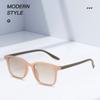 New Fashion Tretro Popular Square Women Sunglasses Retro Contrast Color Shades Uv400 Men Trending Matte Gradient Sun Glasses