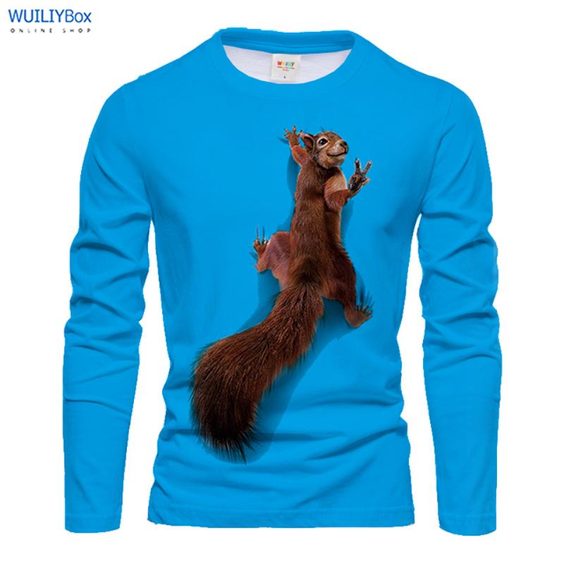 Мужская футболка с драконом, повседневная футболка с 3D принтом и длинным рукавом, волшебное животное, графический топ, футболки с уличным узором, мужские/женские футболки в стиле хип-хоп