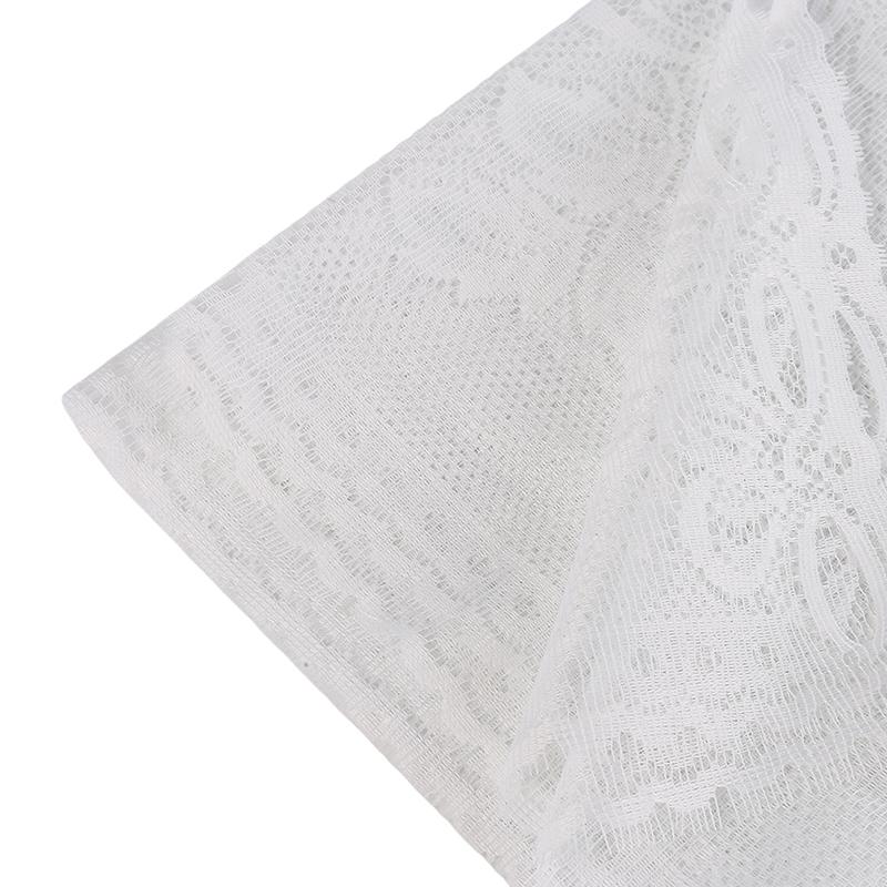 Европейские белые кружевные прозрачные шторы для кухни, ламбрекен, оконные тюлевые шторы, разделители для кафе, шторы для спальни, римская штора