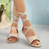 Summer Cross Sexy Strappy Gaiters Sandals Women Sandals Sandals Shoes for Women