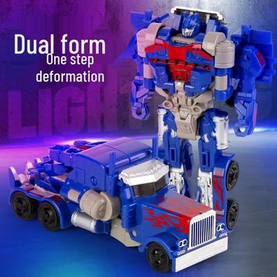 Игрушка-трансформер «Один шаг» и фигурка робота – Оптимус Прайм и Бамблби. Развивающий подарок для детей