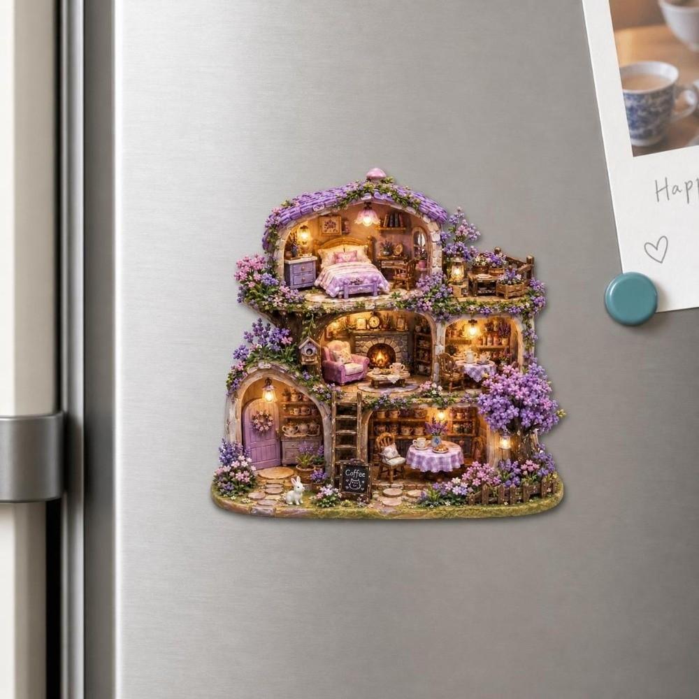 Simulation Refrigerator Magnet Cute Home Theme 3D Refrigerator Stickers Refrigerator Decoration