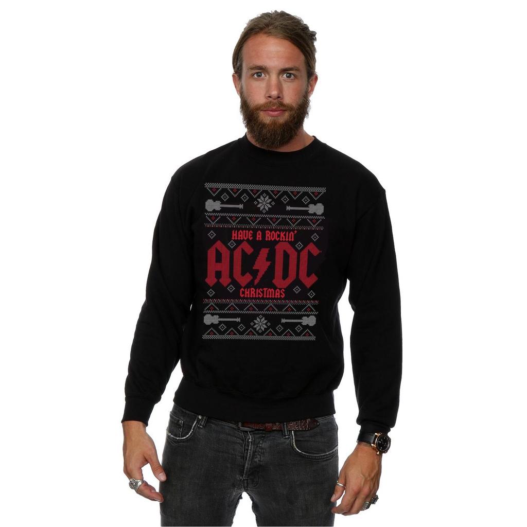 AC/DC Mens Rockin´ Christmas Sweatshirt