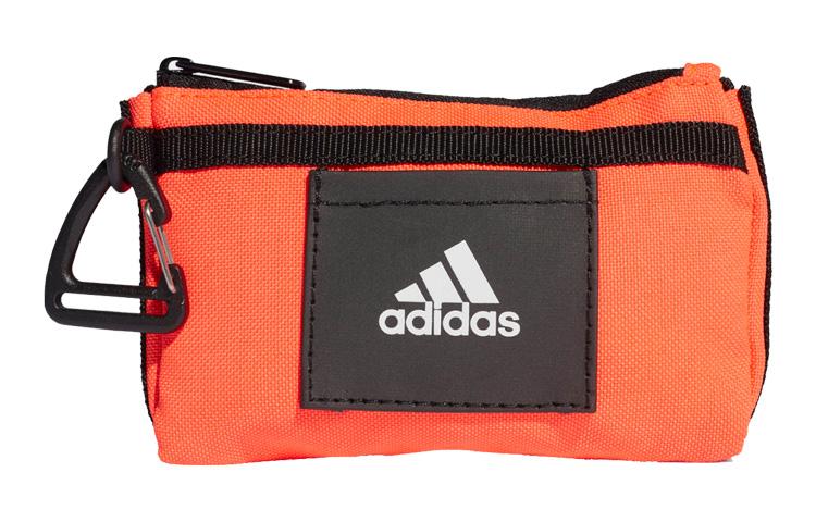 Adidas Zip Closure Polyester Clutch Handbag Small Unisex Red FQ5259