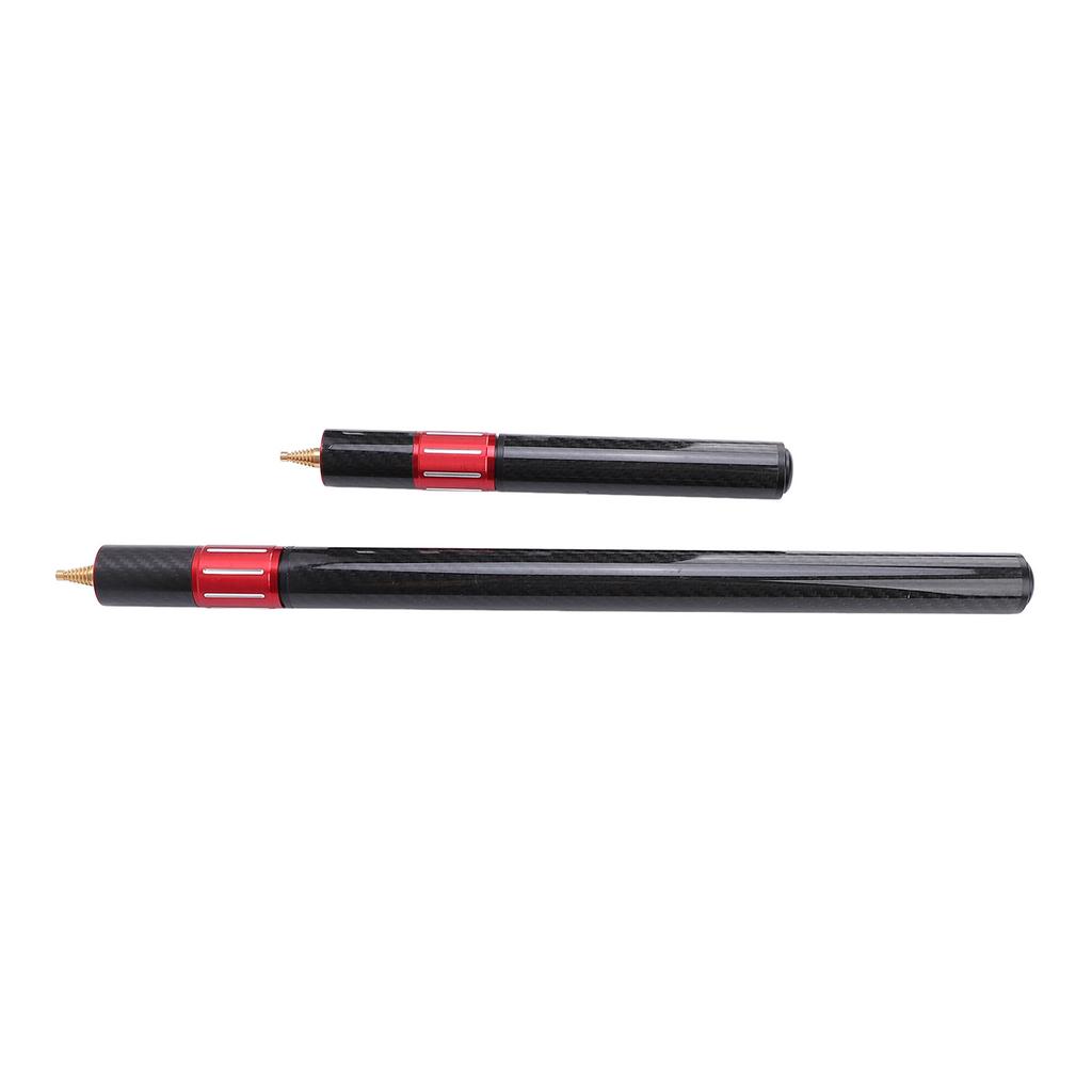 2PCS Pool Cue Extension Retractable Snooker Cue Extender Carbon Fiber Aluminum Alloy Billiard Accessory