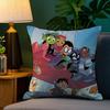 Наволочка для подушки Teen Titans Go Плюшевая ткань Мягкая Двусторонний принт Чехол для диванной подушки Чехлы для декоративных подушек