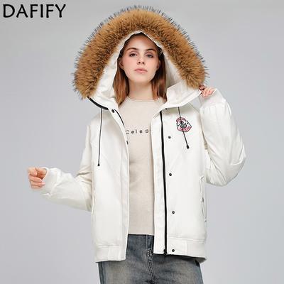 Женская мода Повседневные Осенне-зимние Однотонные с принтом С длинным рукавом Свободного кроя Куртки и пальто Пуховики