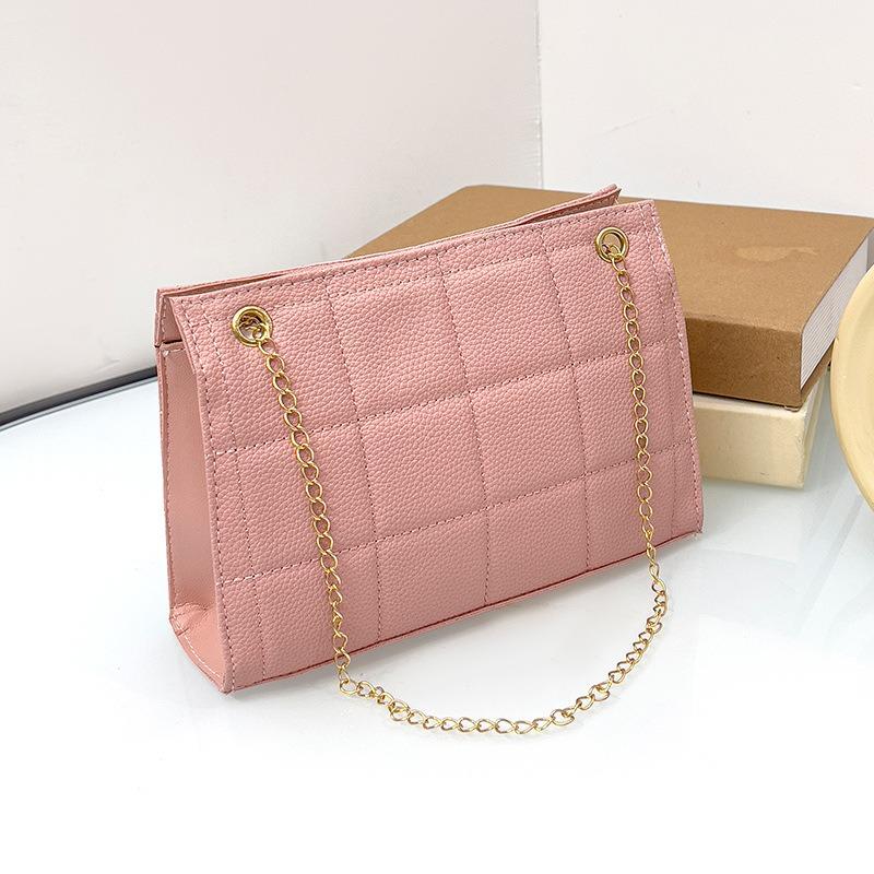 Lychee Plaid Pillow Bag Shoulder Bag for Women