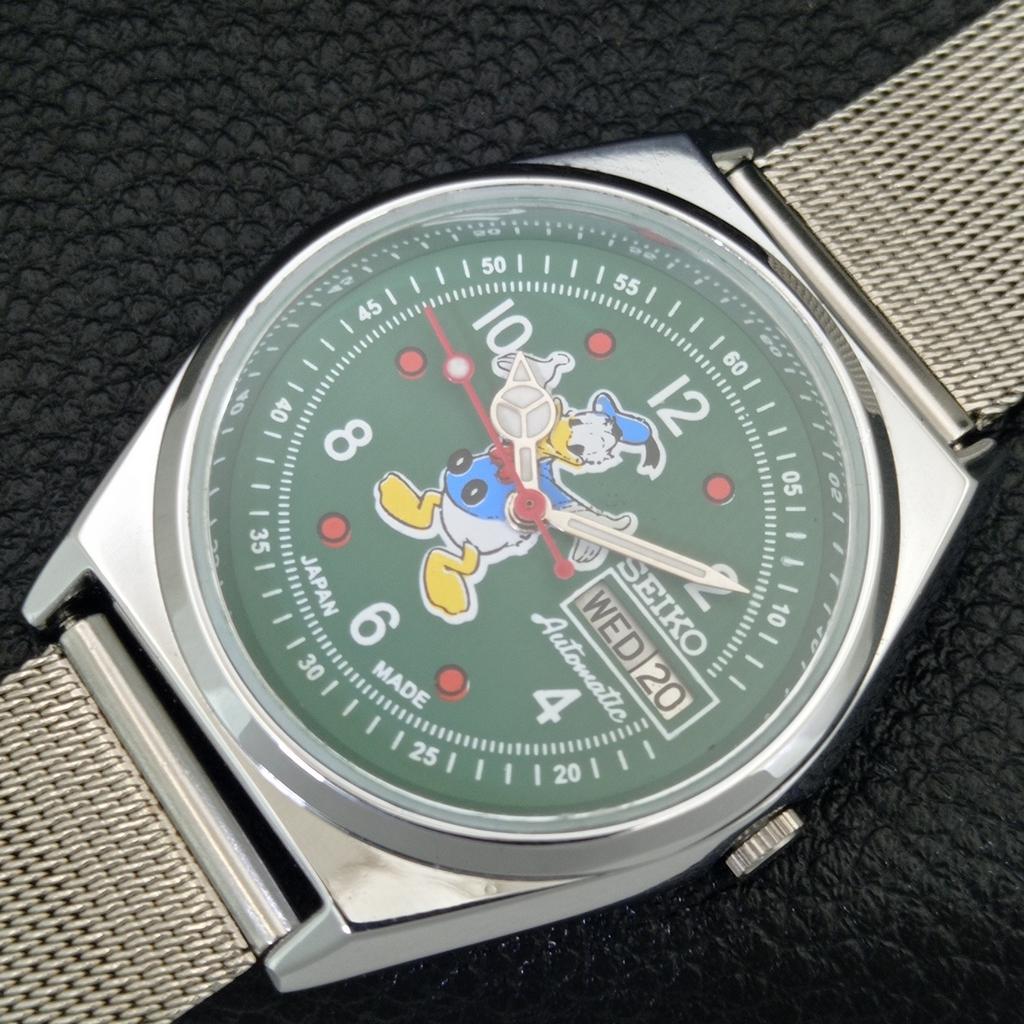 ЯПОНСКИЕ ВИНТАЖНЫЕ ОТРЕМОНТИРОВАННЫЕ МУЖСКИЕ АВТОМАТИЧЕСКИЕ ЧАСЫ SEIKO 6309A С ЗЕЛЕНЫМ ЦИФЕРБЛАТОМ a442997-1