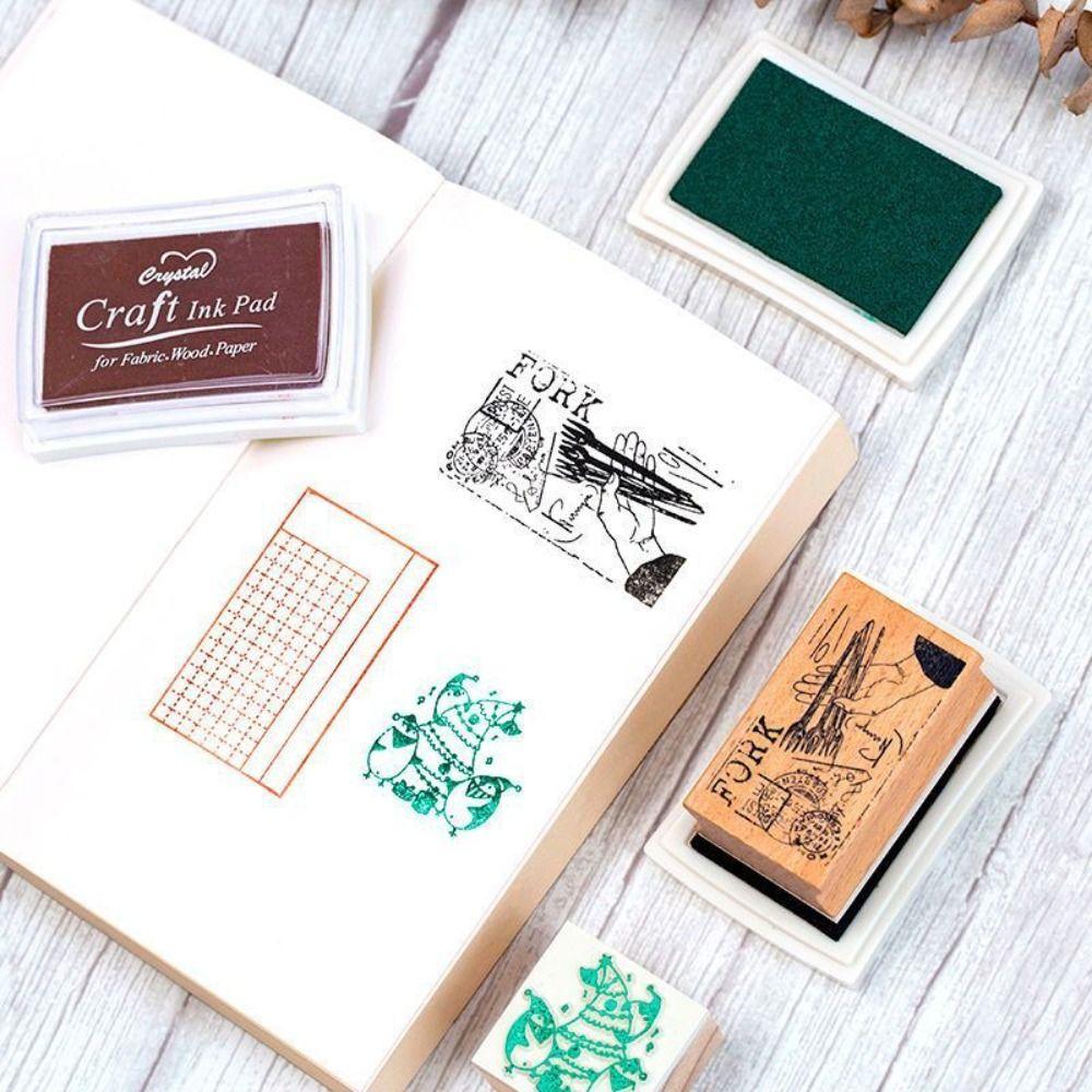 Quick-drying Finger Signature Inkpad Clear Stamping Thumbprint Ink Pad  Graffiti Drawing