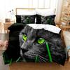 3D Cute Wolves Cat Dog Print Bedding Set Cute Duvet Quilt Cover Wild Animal Tribal Bed Cover With Pillowcases Custom Bed Linen
