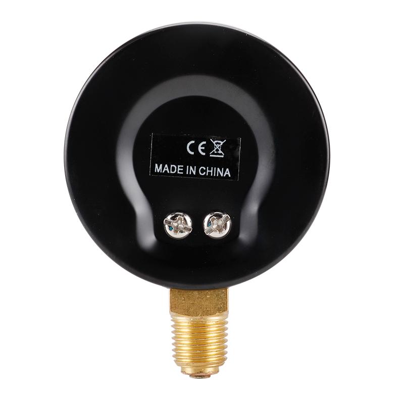 TS-60-10bar 60mm Dial Pressure Gauge 0-10 Bar Water/Gas/Air Pressure Measurement Tool with 1/4 NPT Bottom Mount