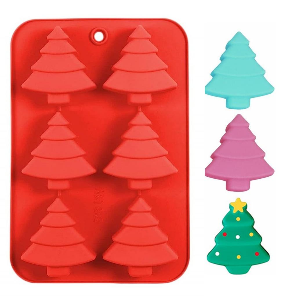Christmas Silicone Baking Molds  Chocolate Candy Molds Set For Cake Toppers, Ice Cubes, Jello, DIY Cake Candles